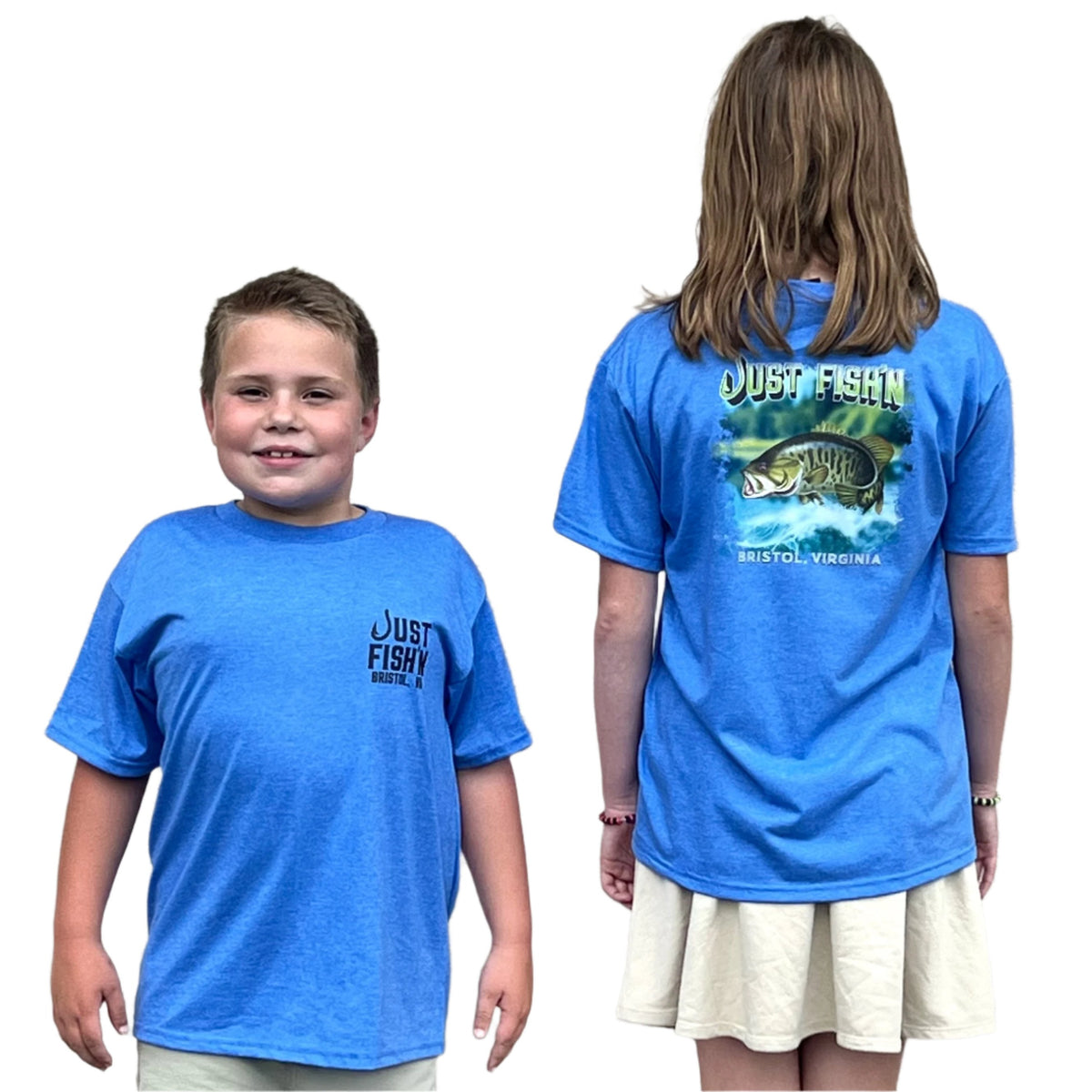 Just Fish'n Fish Logo T-Shirt - Youth