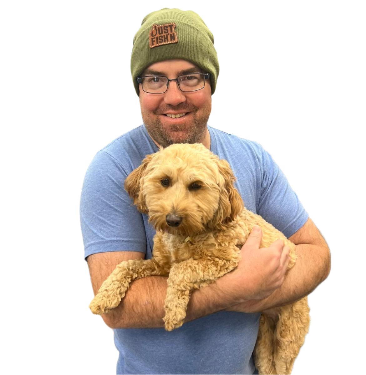 Just Fish'n Leather Patch Beanie