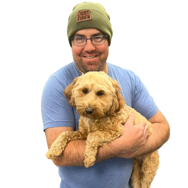 Just Fish'n Leather Patch Beanie