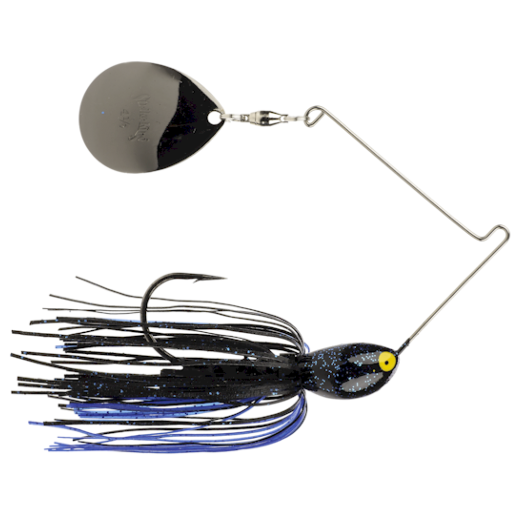 black lure for night fishing Strike King Rattlin' Midnight Special Spinnerbait Black/Red / 7/16 oz