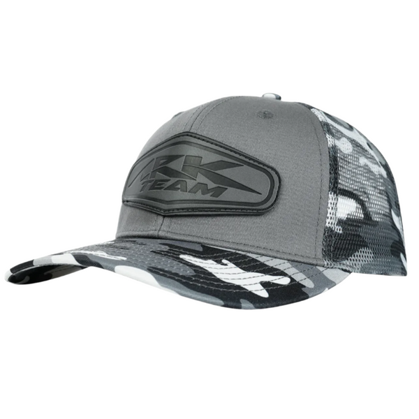ARK Fishing Gray and Camo Meshback Ballcap