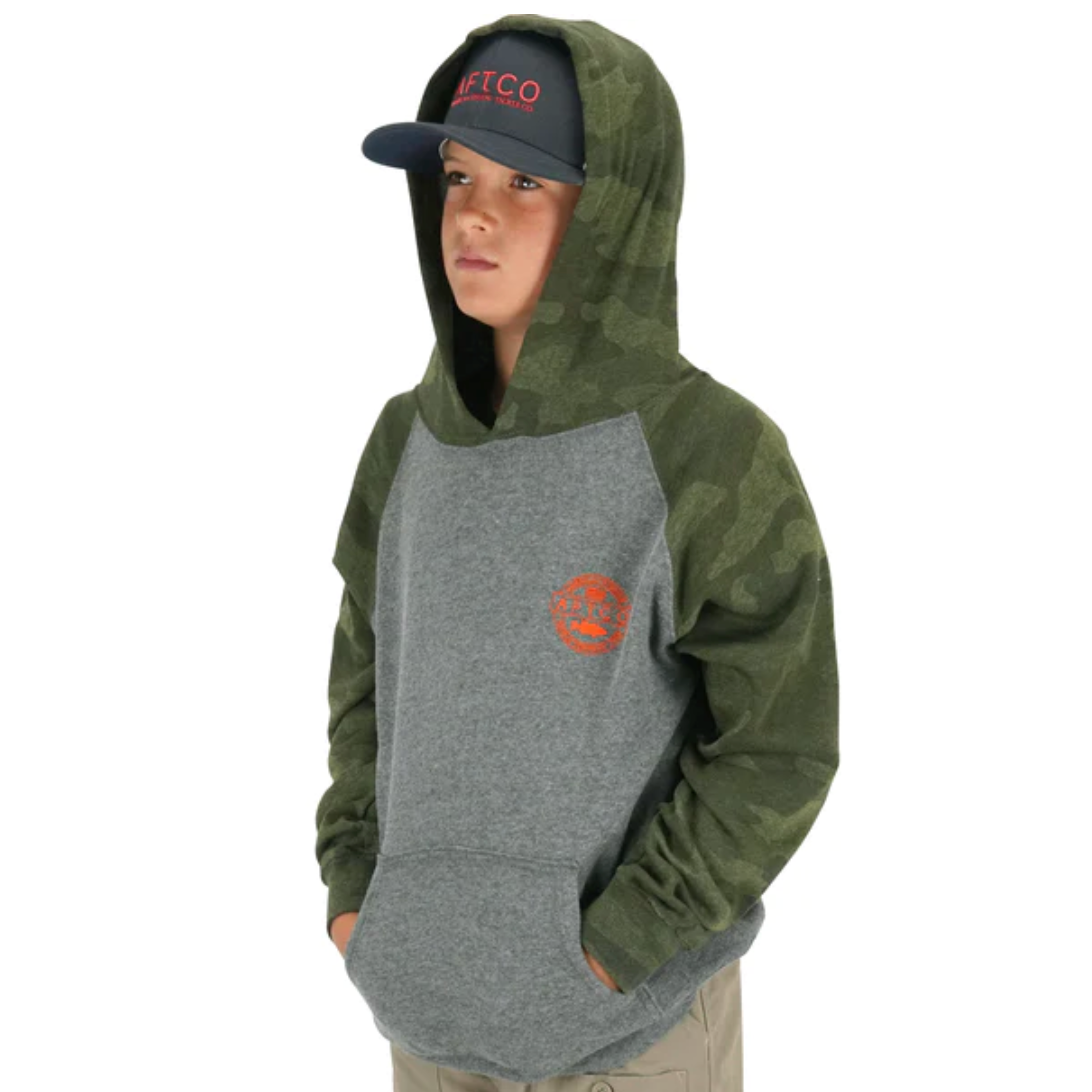 AFTCO Youth Bass Patch Pullover Hoodie