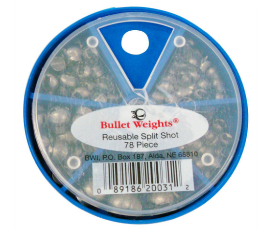 Bullet Weights Removable Split Shot Assortment