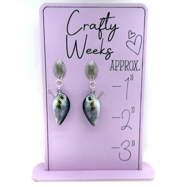 Crappie Crankbait Stud Earrings