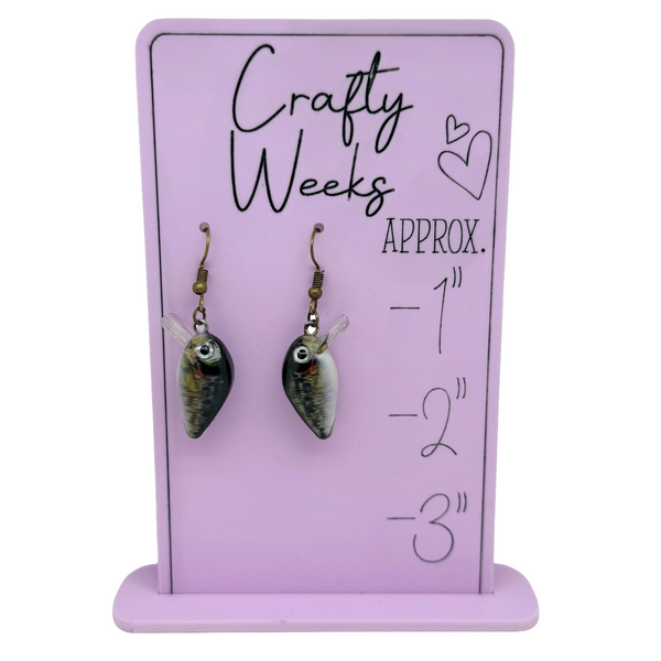 Smallmouth Bass Crankbait Earrings