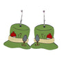 Fishing Hat Dangle Earrings