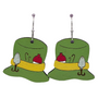 Fishing Floppy Hat Dangle Earrings