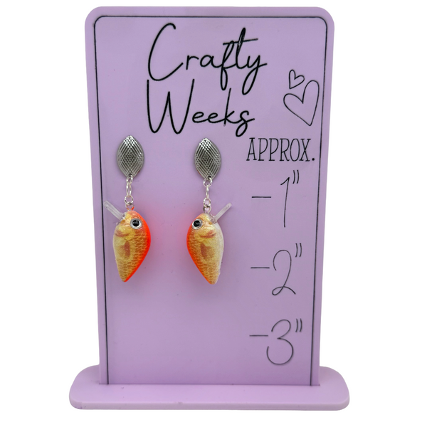 Goldfish Silver Stud Earrings
