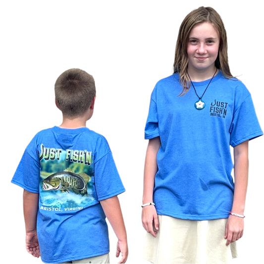 Just Fish'n Fish Logo T-Shirt - Youth