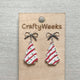  Silver Bow Studs - Small