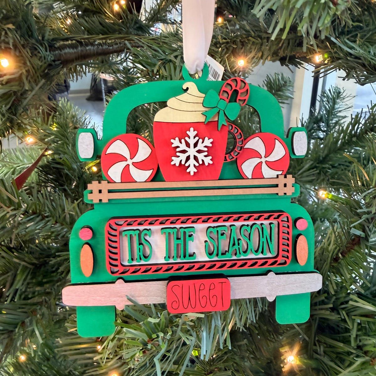 Truck Giftcard Holder Ornament