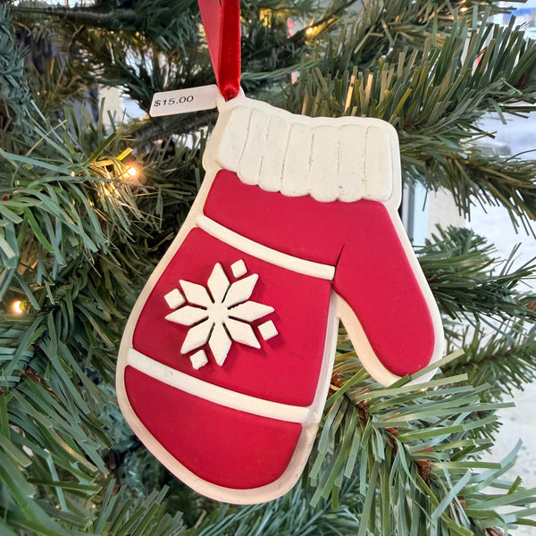 Red Mitten Ornament