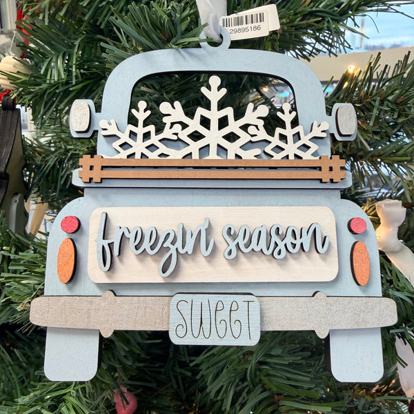 Truck Giftcard Holder Ornament