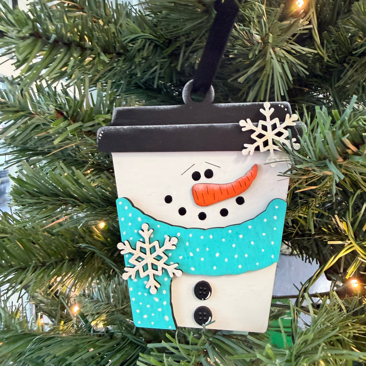 Coffee Cup Giftcard Holder Ornament