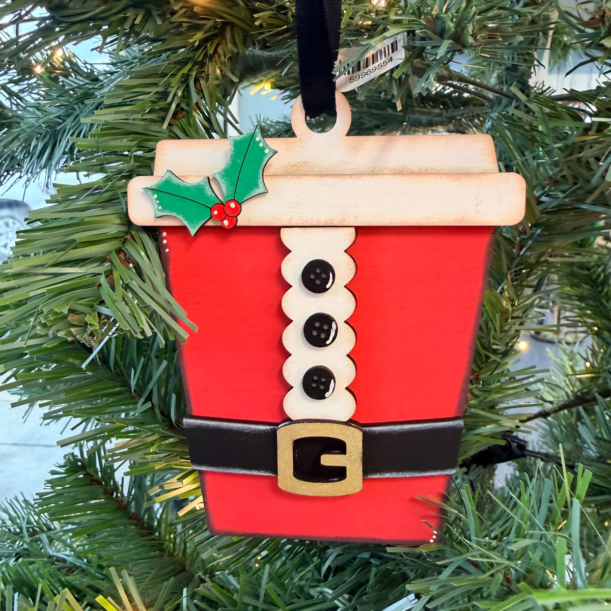 Coffee Cup Giftcard Holder Ornament