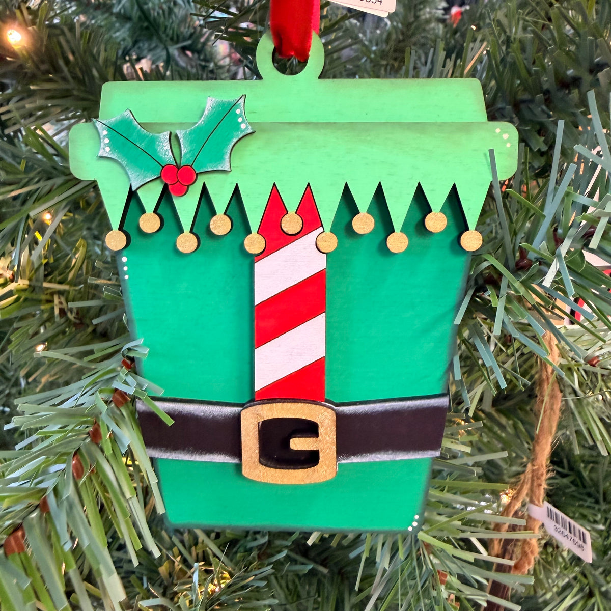 Coffee Cup Giftcard Holder Ornament