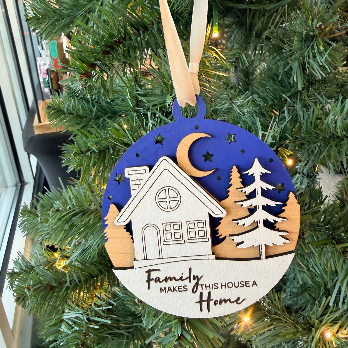Family Makes This House a Home Ornament