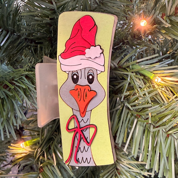 Assorted Christmas Hair Clips - 4"