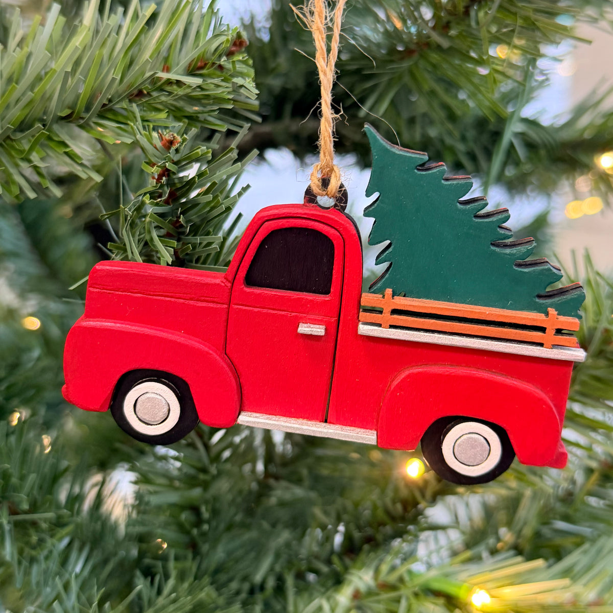 Red Pickup Truck Ornament