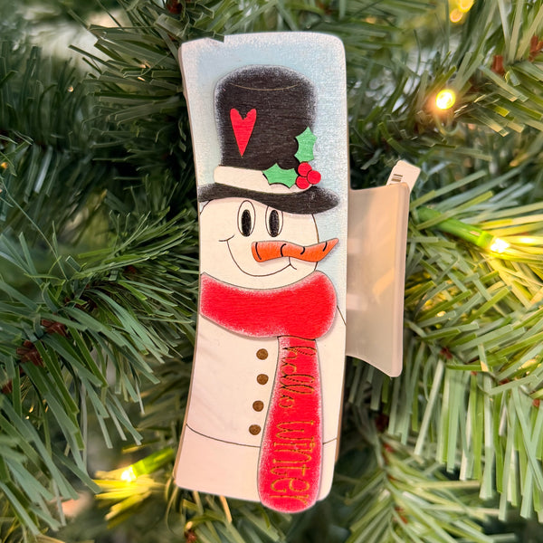 Assorted Christmas Hair Clips - 4"