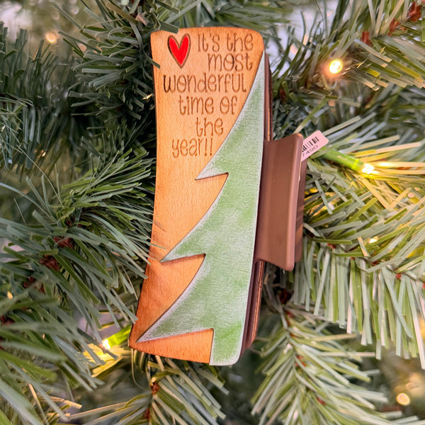 Assorted Christmas Hair Clips - 4"