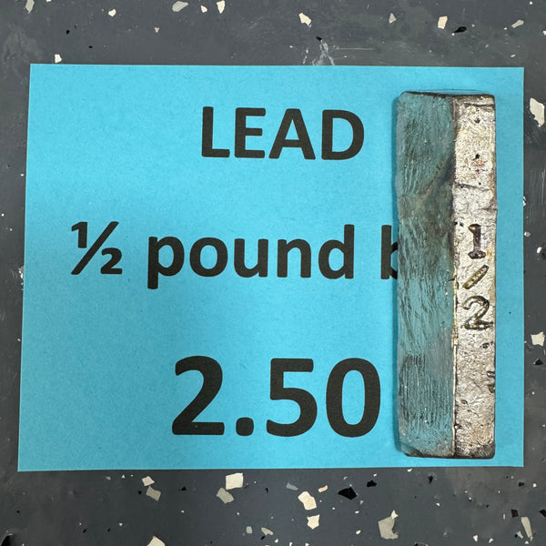 Half Pound Lead Ingot