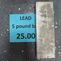 5 Pound Lead Ingot