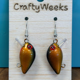 clip on fishing lure earrings Fishing Lure Earrings