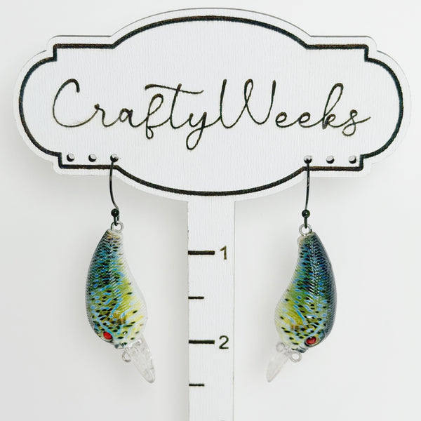 Fishing Lure Earrings 26 - Bluegill