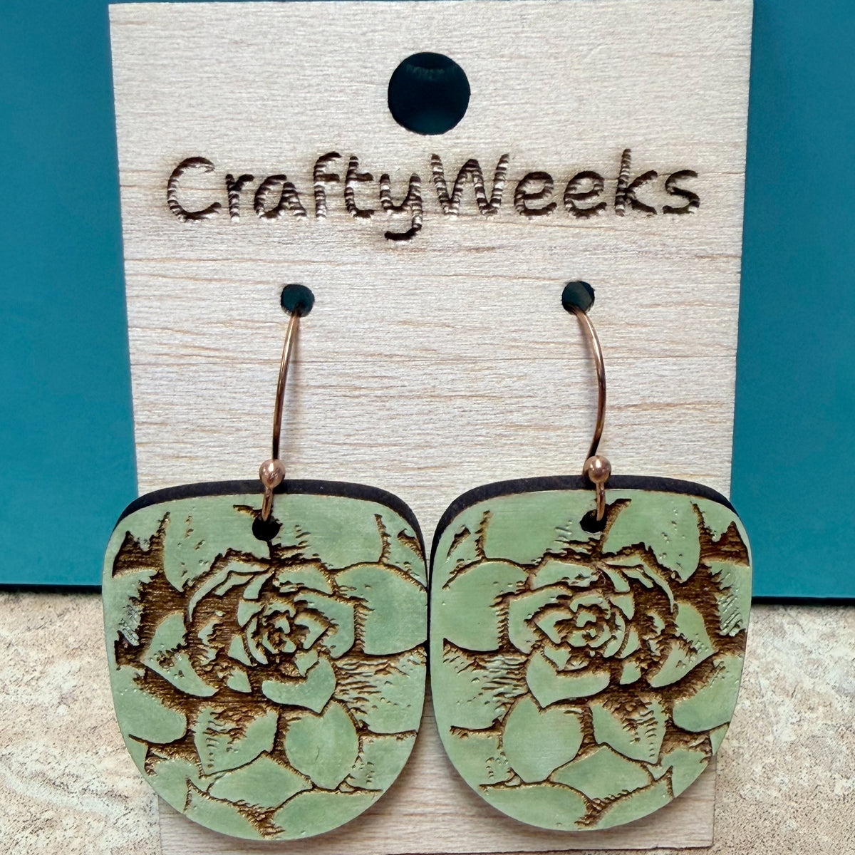 Green Succulant Dangle