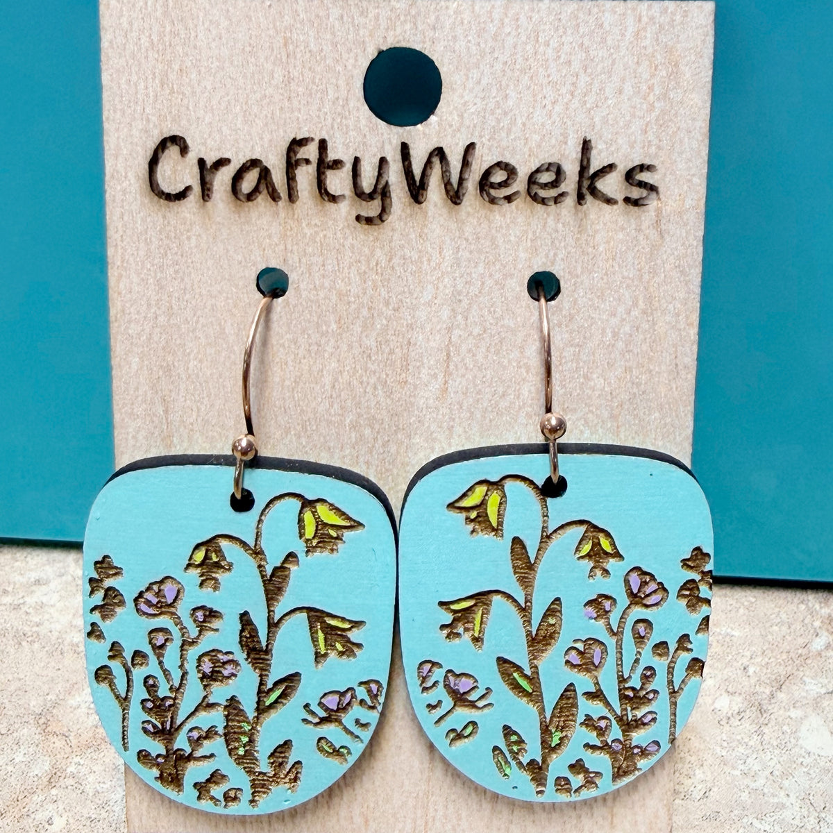 Yellow Floral Dangle