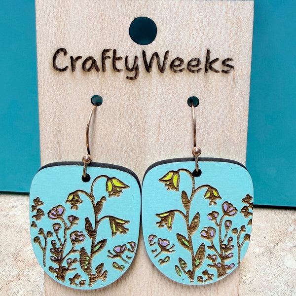 Yellow Floral Dangle