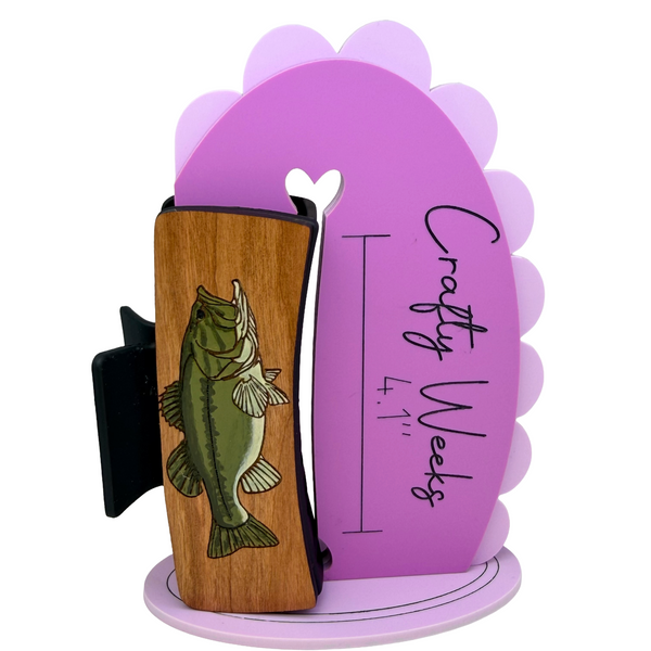 Largemouth Bass Hairclips