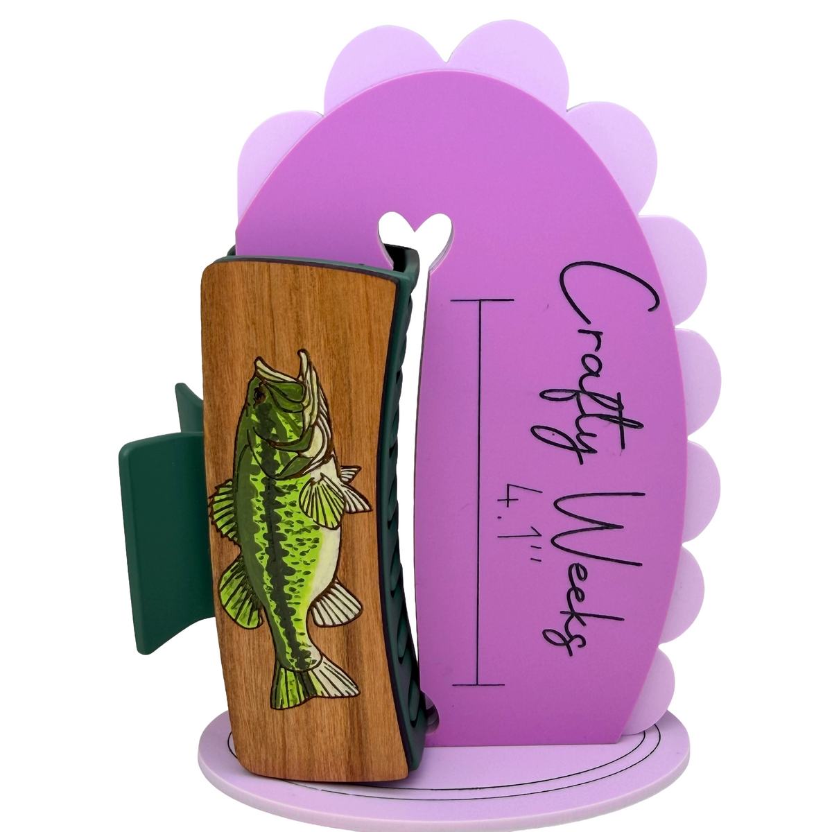 Largemouth Bass Hairclips