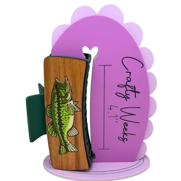 Largemouth Bass Hairclips