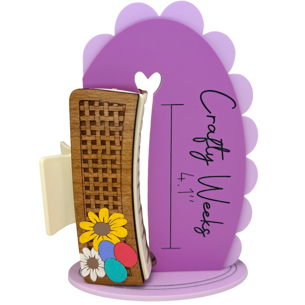 Easter Egg Wicker Hairclips