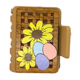 Easter Egg Wicker Hairclips 2