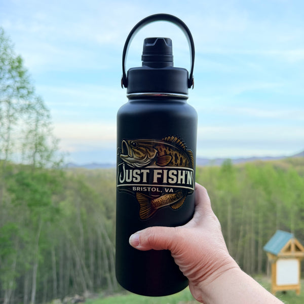 Just Fish'n Drinkware 32 oz. Hydro Water Bottle