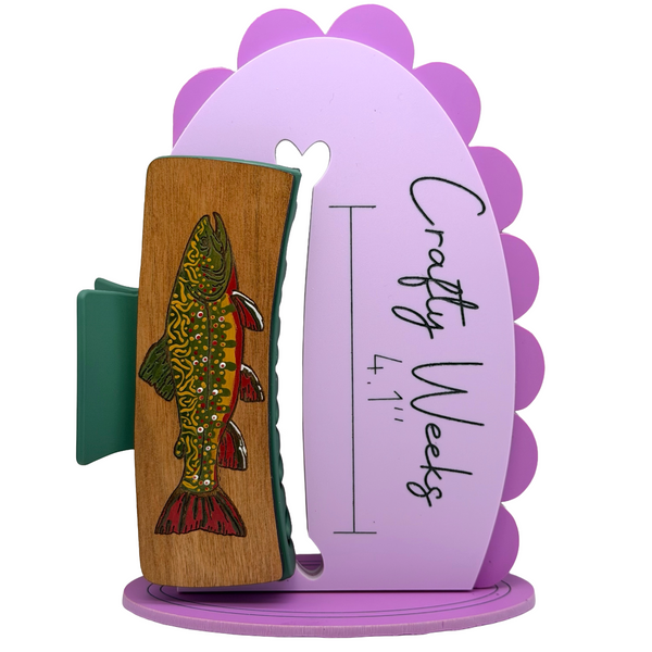 Brook Trout Hairclips 4"