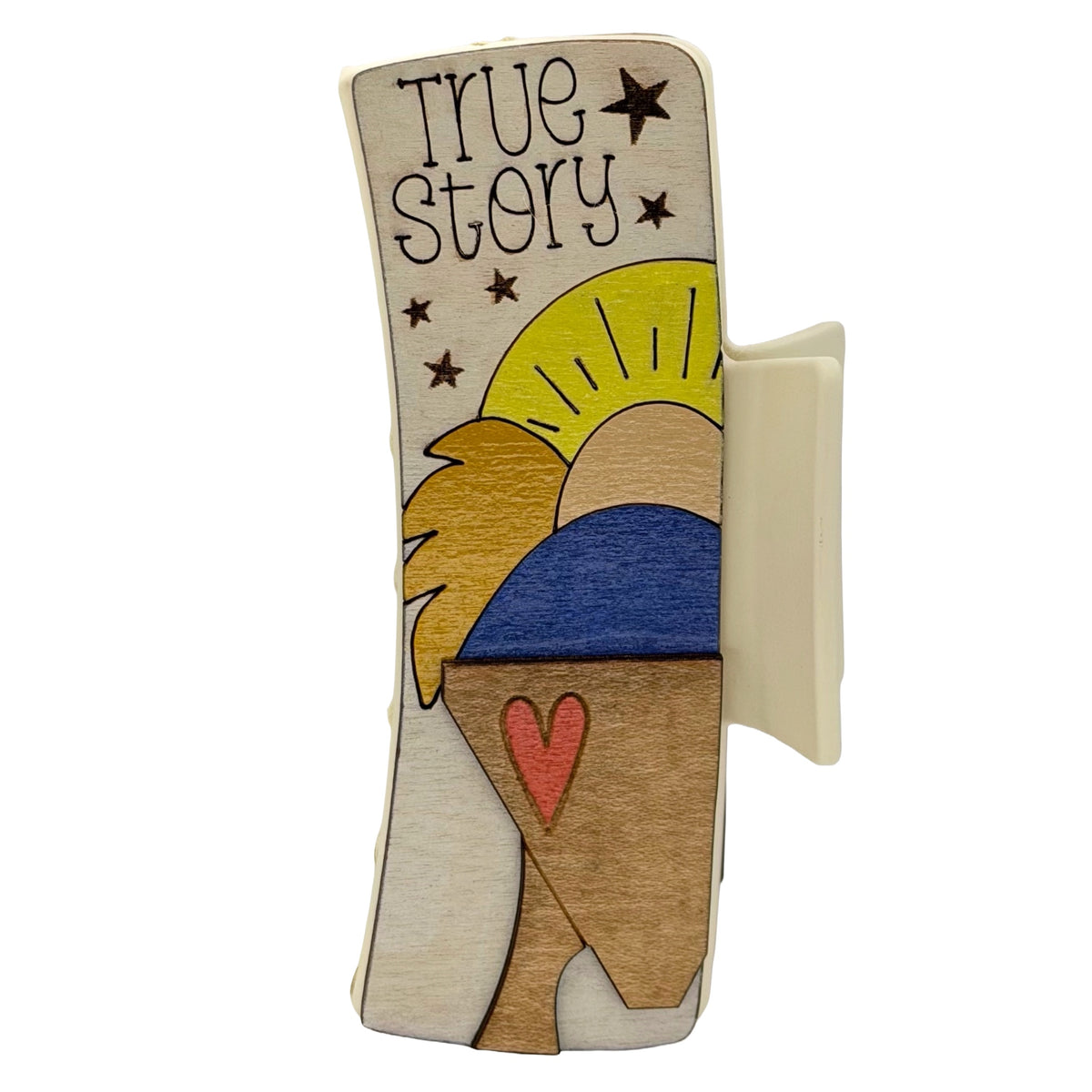 Baby Jesus - True Story - Tan Hairclip