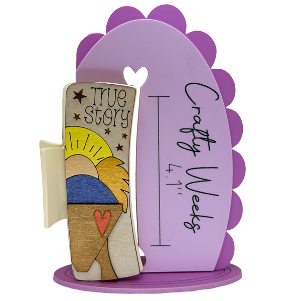 Baby Jesus - True Story - Tan Hairclip