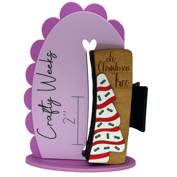 Oh Christmas Tree Cake Hairclip