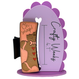 Oh Snap Gingerbread Man - Black Hairclip