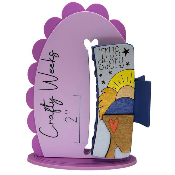 Baby Jesus - True Story - Navy Hairclip