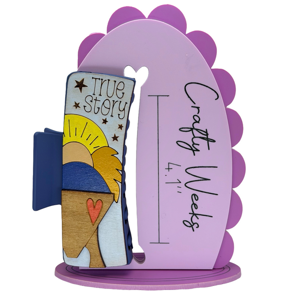 Baby Jesus - True Story - Navy Hairclip