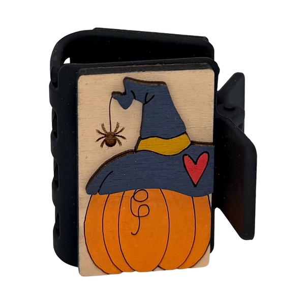 Witchy Pumpkin Hairclip 2"