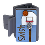 Basketball Swish Hairclip 2"