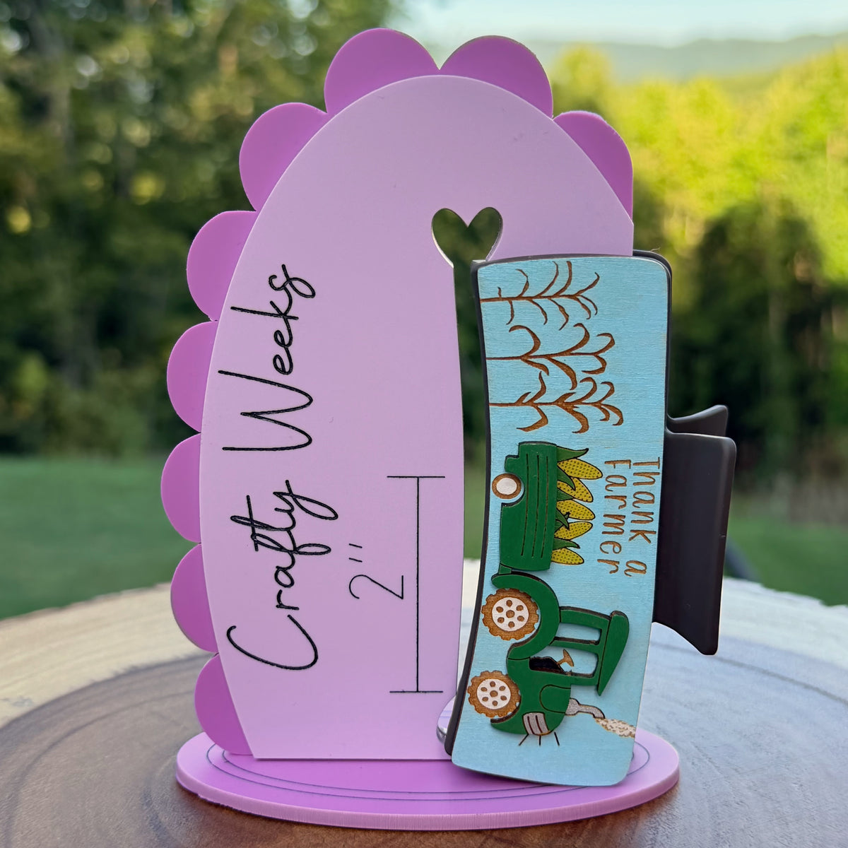 Thank a Farmer 4” Hair Clip