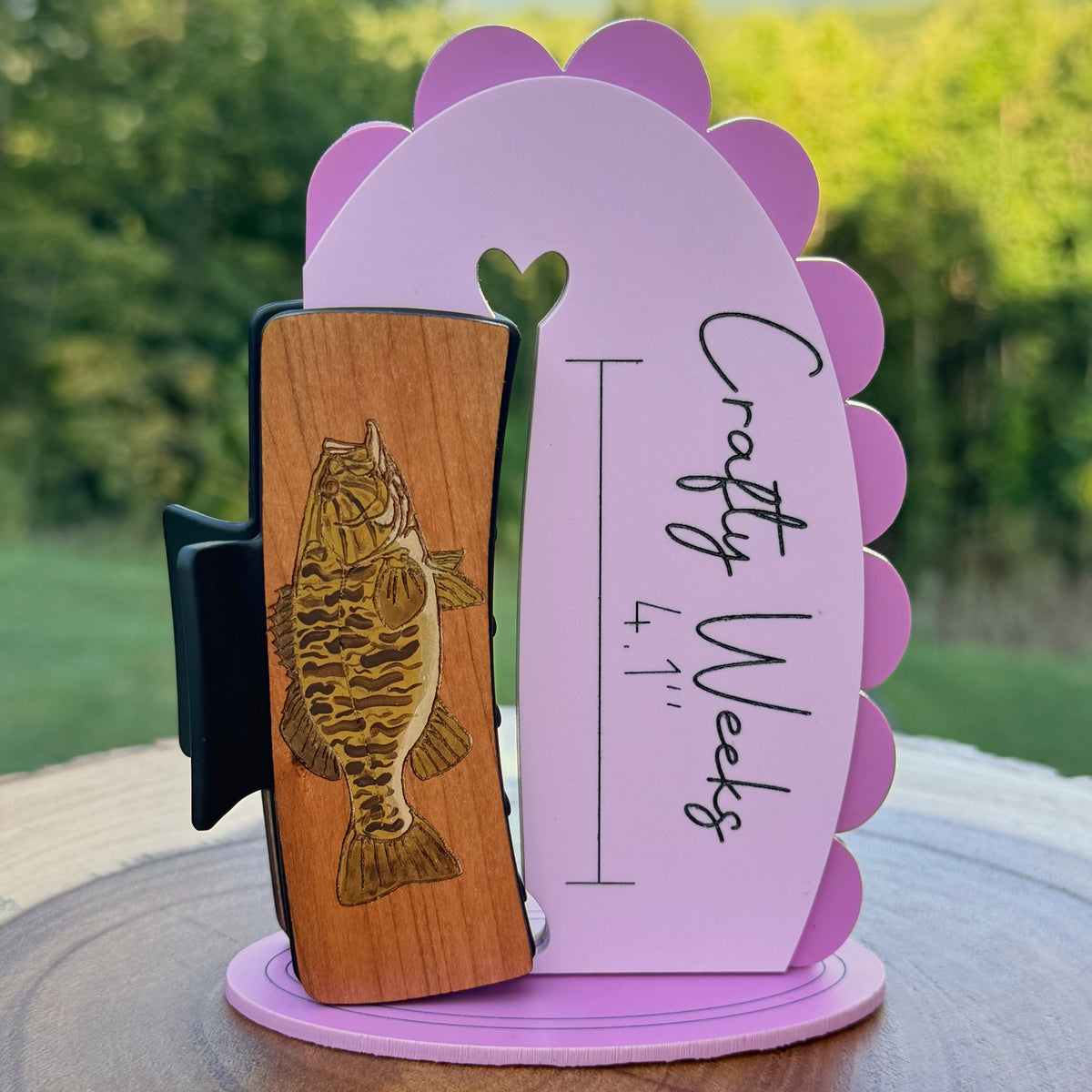 Smallmouth Bass Hairclips 4"