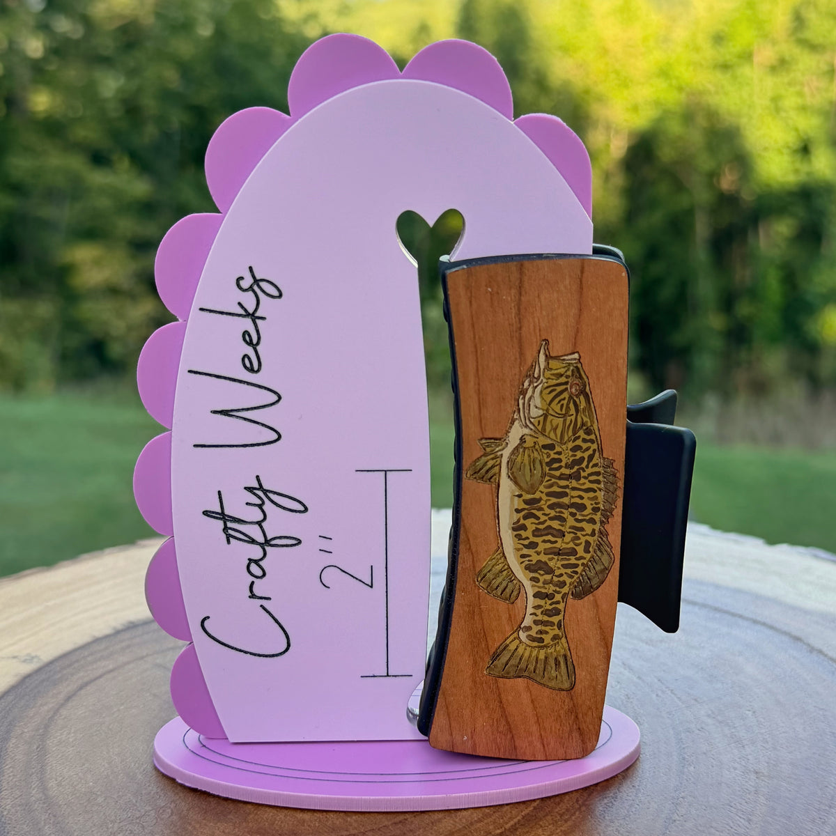 Smallmouth Bass Hairclips 4"